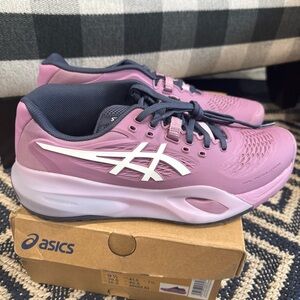 NWT ASICS Gel Resolution X Women's  Tennis Sneakers 9.5. New in Box! Ube/white